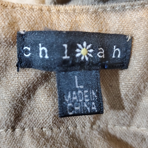 Chloah Tan Embroidered Fringe  Boho Kimono - Picture 11 of 12